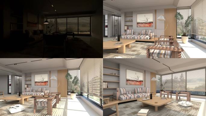 卧室 卧室光影 光影变化