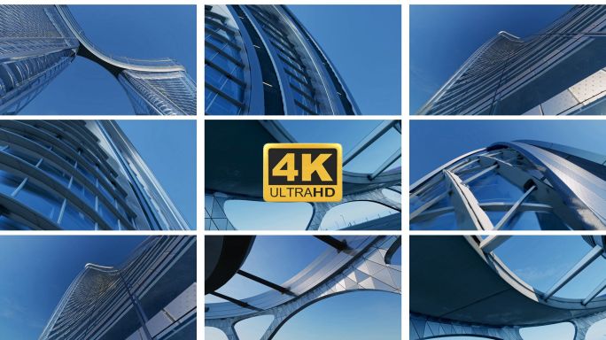 建筑抽象建筑异形建筑玻璃幕墙创意空间