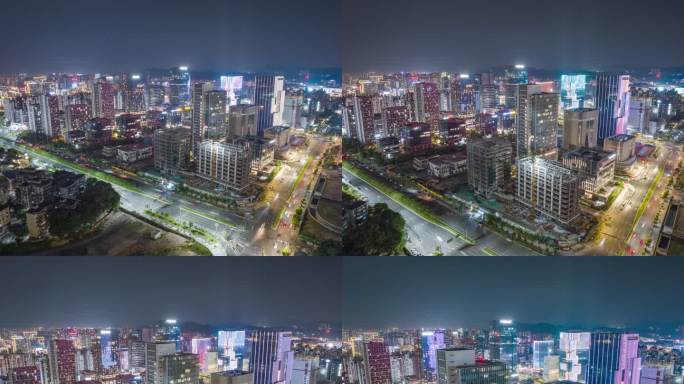广州白云区设计之都 白云新城夜景延时