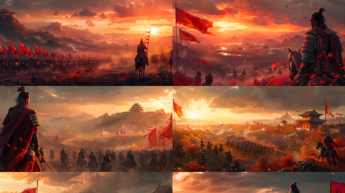 【4K超宽屏】古代战场两军交战LED背景
