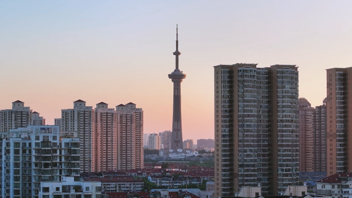 江苏南京广播电视塔，南京地标，紫金塔