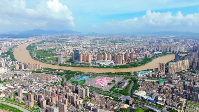 揭阳市 揭阳楼广场大全景