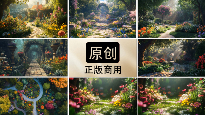 花园仙境 鲜花庭院