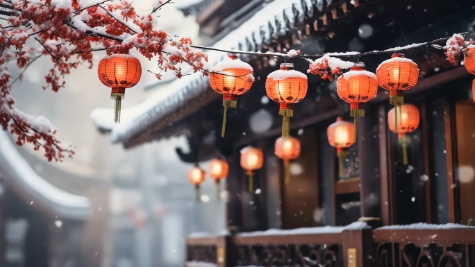 中国雪景家乡