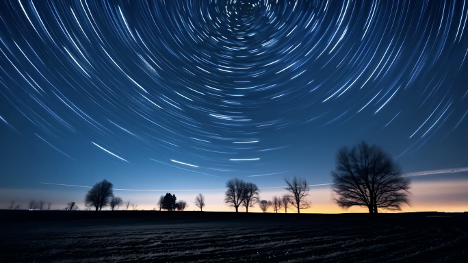 星轨延时 银河 星空视频 星空延时