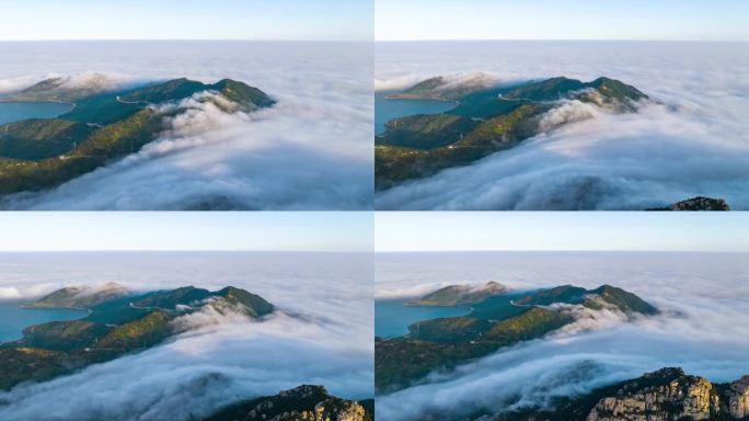 青岛崂山云海平流雾延时