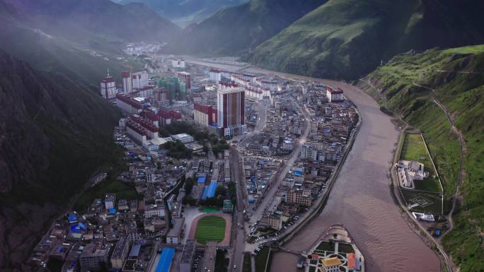 2021年比如县城航拍