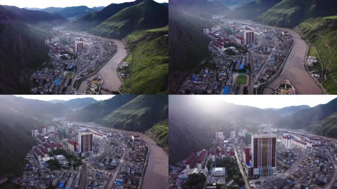 2021年比如县城航拍