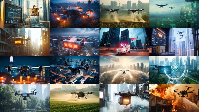 4K高帧率无人机服务素材合集