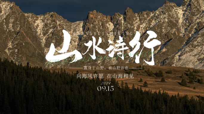 简约唯美片头文字字幕标题AE模版