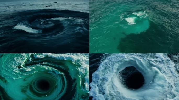(素材包)4K深海旋涡合集视频素材