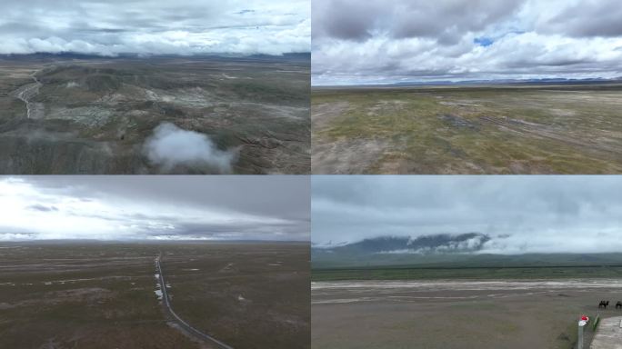 青海昆仑山垭口峡谷索南达杰青藏线可可西里