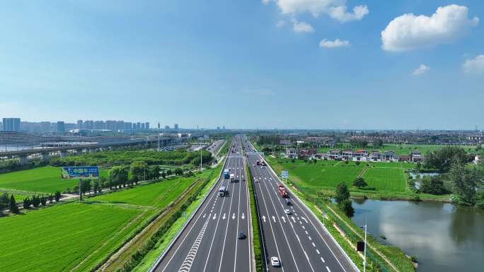 高速公路航拍
