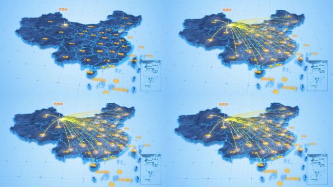 酒泉市敦煌市辐射全国网络地图