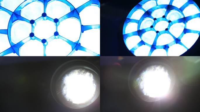 灯光光晕射灯纹理特写