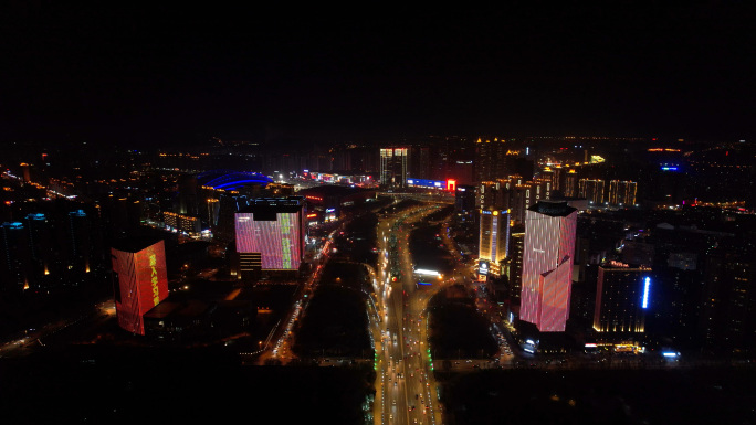 沈阳夜景、沈阳浑南夜景、沈阳浑河夜景