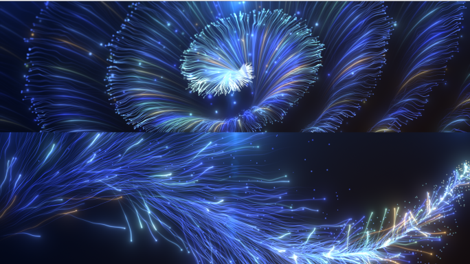 粒子光线背景动画