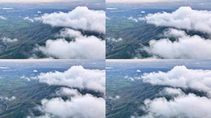 大同采凉山六棱山云海航拍