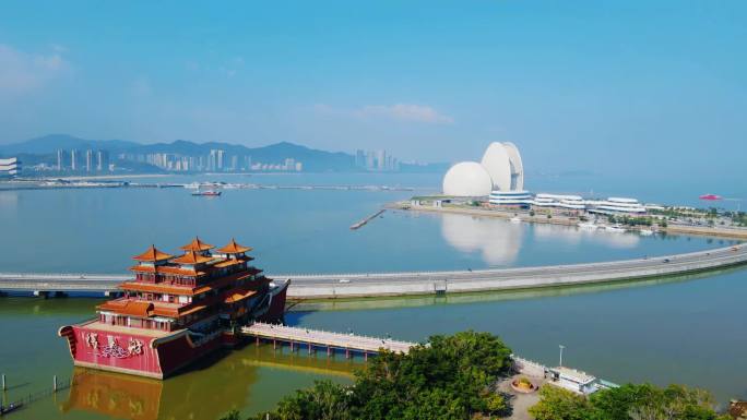 珠海贝壳大剧院 珠海贝壳建筑 珠海大剧院