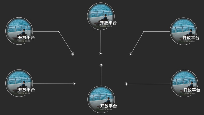简约拉线呼出图文标注