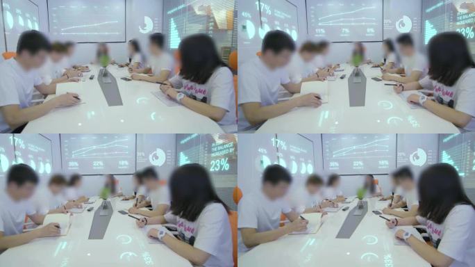 4K 全息会议讨论AE模板（人物不可用）