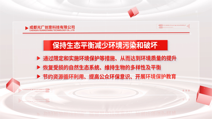 简洁红色党政文字宣传包装展示