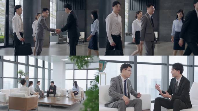 4K商务合作 签约 握手 成功人士