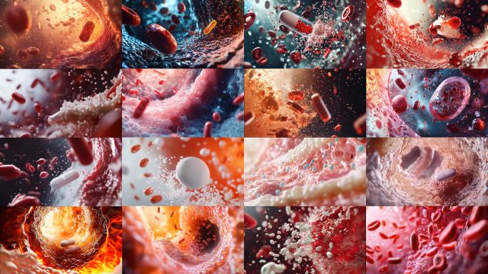 4K高帧率药物吸收素材合集