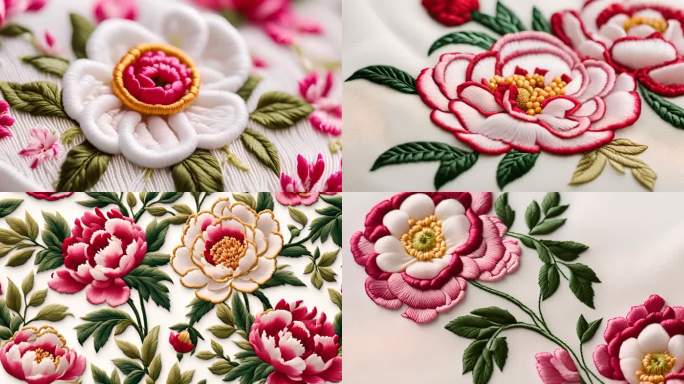 刺绣牡丹