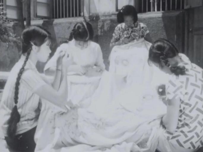 60年代 十字花绣 传统手工艺