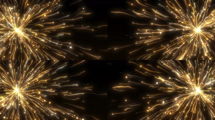 唯美粒子线条发散背景