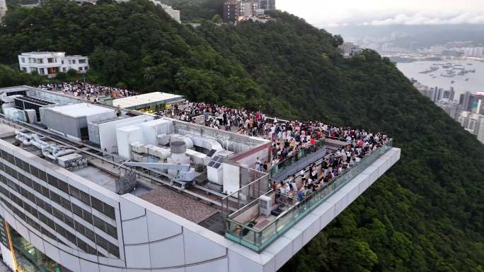 香港太平山航拍高清