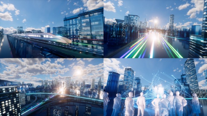 科技城市未来发展城市交通三维信息数字化