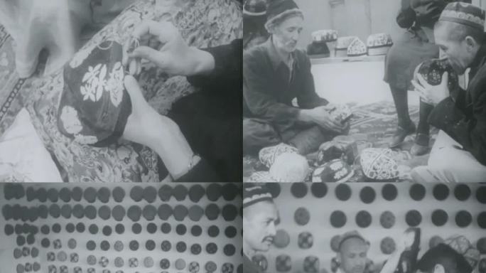 60年代 新疆花帽