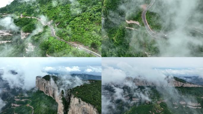 长治武乡太行板山云海航拍