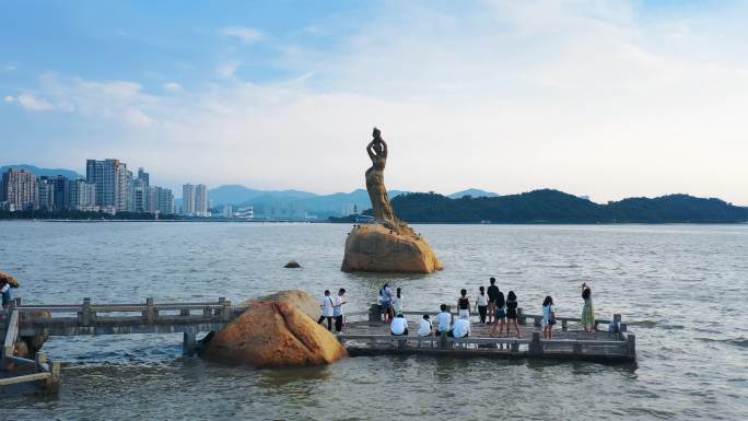 广东珠海市珠海渔女城市雕塑