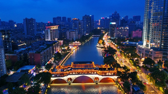 最新成都九眼桥安顺廊桥延时合集