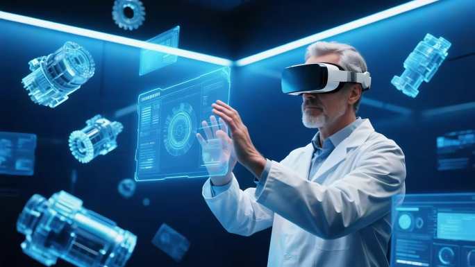 工程师虚拟操控实验室设备人工智能科技创新