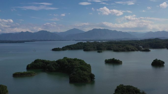 庐山西海岛屿航拍