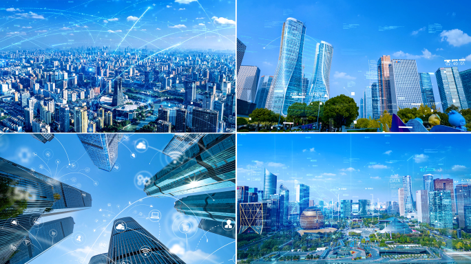 杭州科技智慧城市特效合集