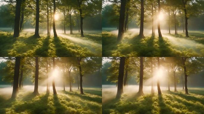 森林中美丽的早晨
