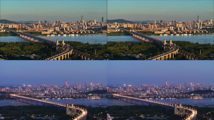 南京长江大桥航拍