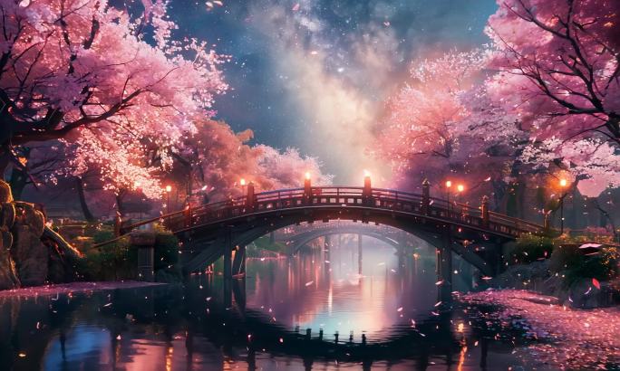七夕情人家浪漫鹊桥中秋赏月大唐盛世中式