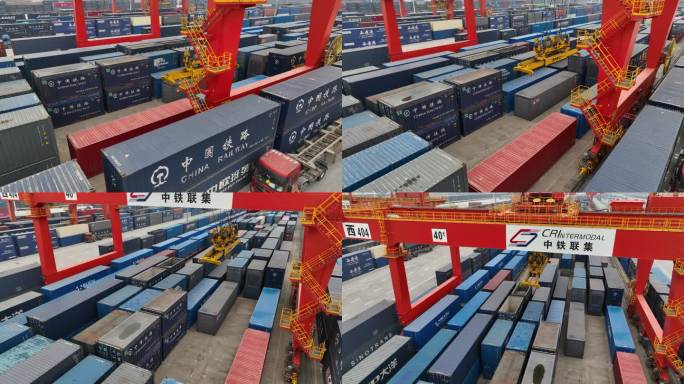 西安港中欧班列西安国际港务区国际货运班列