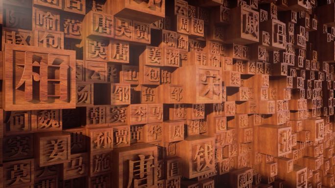 活字印刷文华传承百家姓视频素材