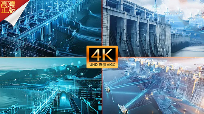 智慧水力发电大坝 数字化水利枢纽/水电站