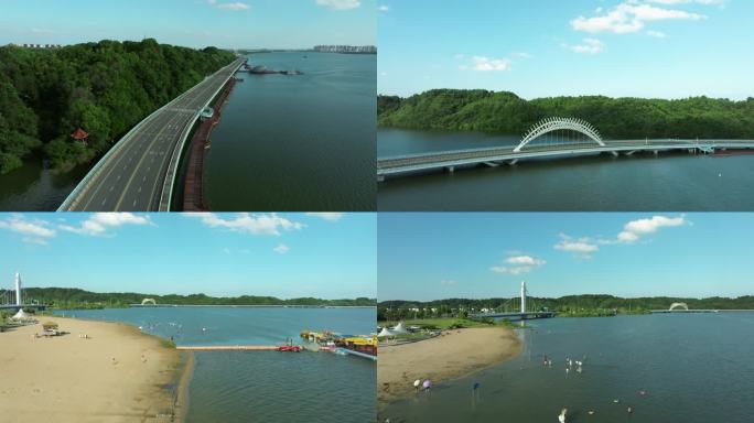 沙滩公园 鱼骨桥