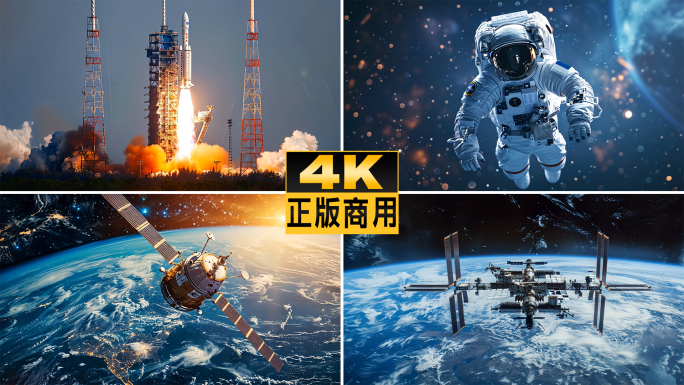 火箭发射宇航员卫星空间站航天科技大国重器