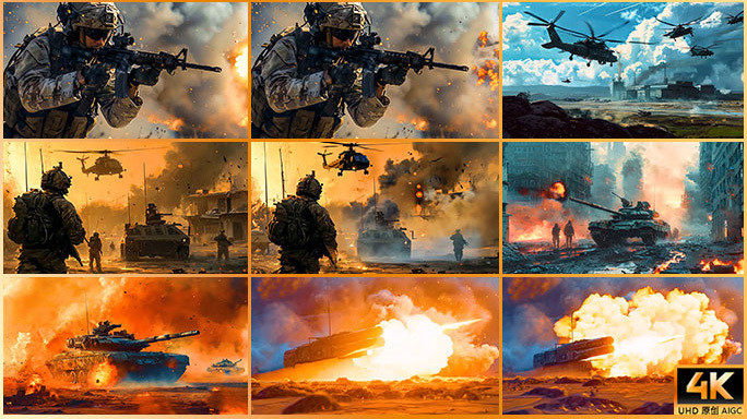 现代战争 飞机大炮航母 紧张刺激游戏CG