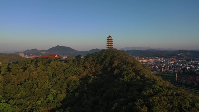 广丰永和塔  水尾山公园   广丰航拍